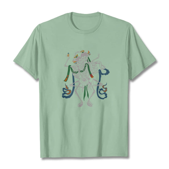 Buddha Stones ​​Tibetischen Der Herr Der Leiche Wald Design T T-shirt - Blassgrün - 2XL - image 16