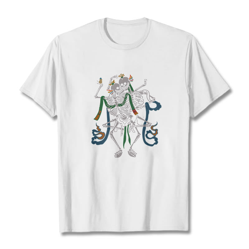 Buddha Stones ​​Tibetischen Der Herr Der Leiche Wald Design T T-shirt - Weiß - 2XL - image 7