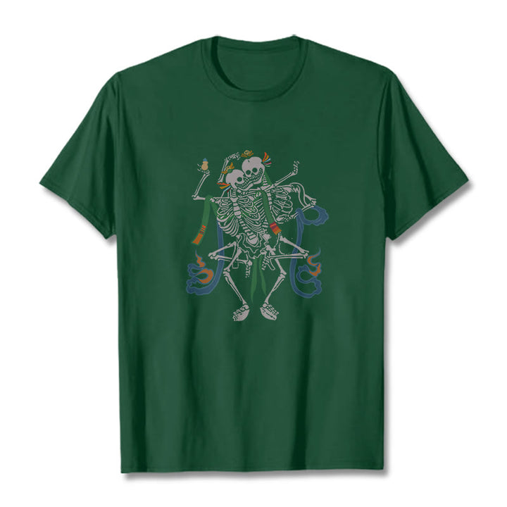 Buddha Stones ​​Tibetischen Der Herr Der Leiche Wald Design T T-shirt - Waldgrün - 2XL - image 10