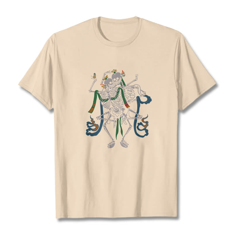 Buddha Stones ​​Tibetischen Der Herr Der Leiche Wald Design T T-shirt - Biskuit - 2XL - image 19