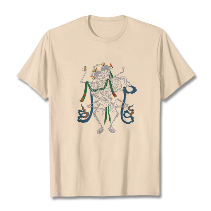 Buddha Stones ​​Tibetischen Der Herr Der Leiche Wald Design T T-shirt - Biskuit - 2XL - image 19