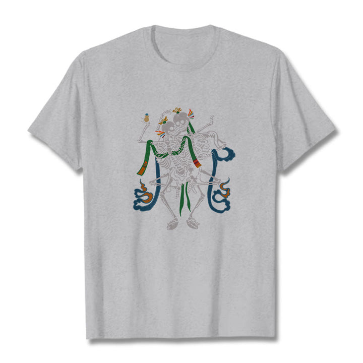 Buddha Stones ​​Tibetischen Der Herr Der Leiche Wald Design T T-shirt - Hellgrau - 2XL - image 21