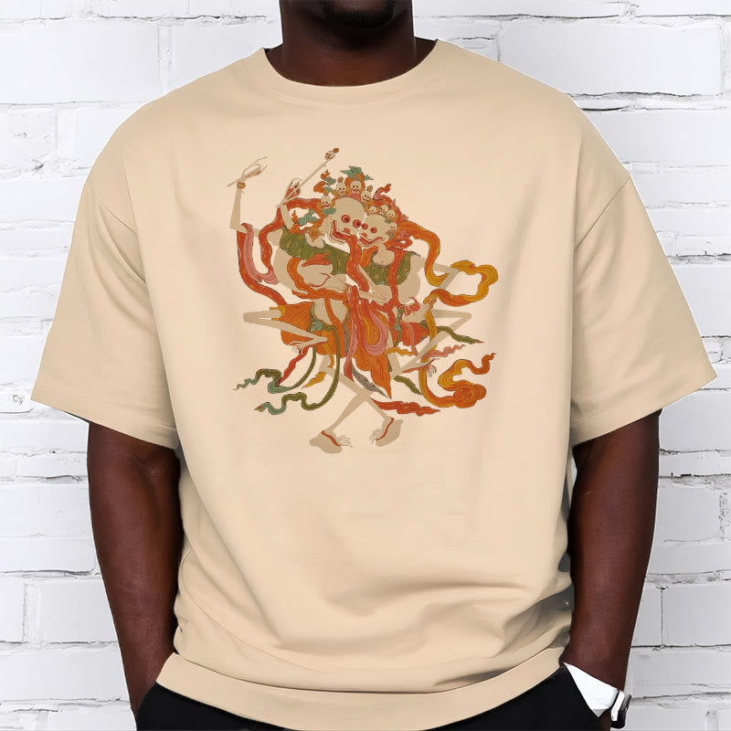 Buddha Stones ​​Tibetischen Bunte Die Herr Der Leiche Wald Muster T T-shirt - image 2