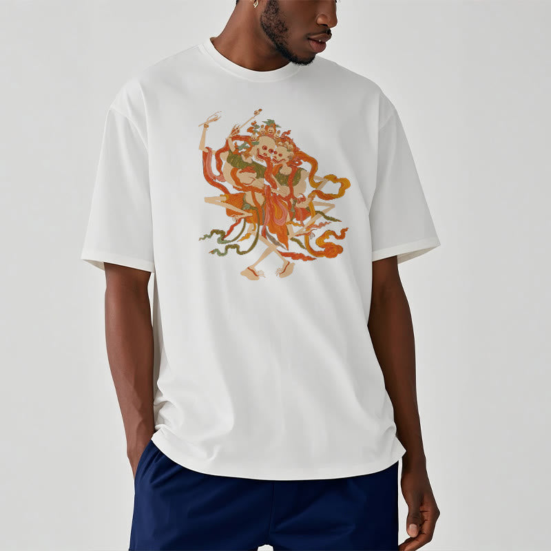 Buddha Stones ​​Tibetischen Bunte Die Herr Der Leiche Wald Muster T T-shirt - image 10