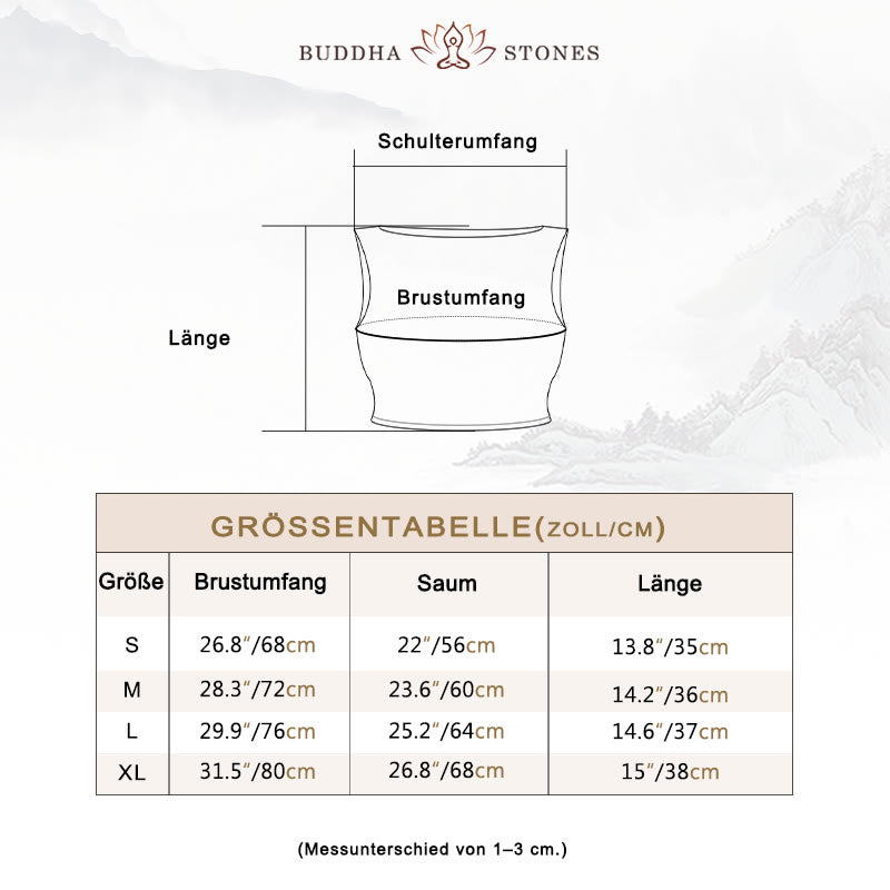 Buddha Stones Ärmelloses rückenfreies Träger-Tanktop, BH, ausgestellte Hose, Sport, Fitness, Yoga - image 5