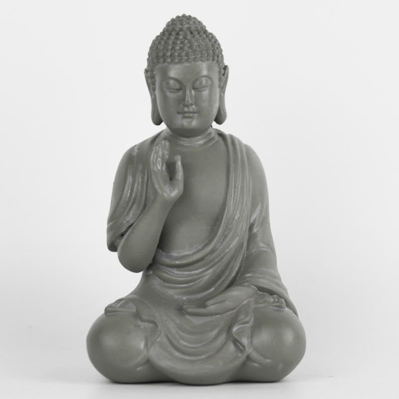 Buddha Stones, kleine Meditations- und Gebetsstatue aus Kunstharz, Mitgefühl, Dekoration für den Schreibtisch zu Hause