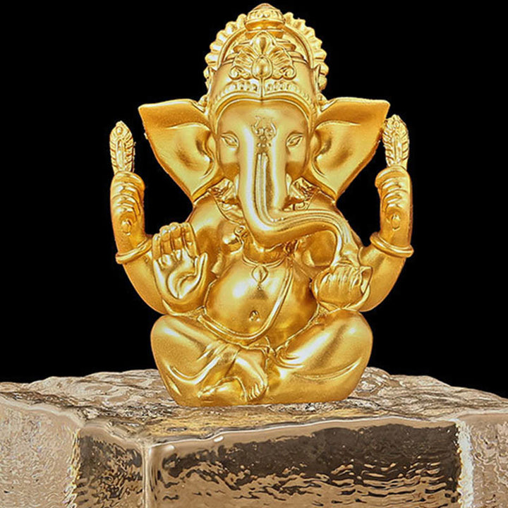 Buddha Stones, Ganesh Ganpati, Elefanten-Statue, Transformation, Heimdekoration aus Kunstharz