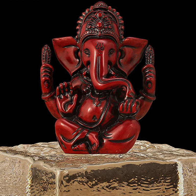 Buddha Stones, Ganesh Ganpati, Elefanten-Statue, Transformation, Heimdekoration aus Kunstharz