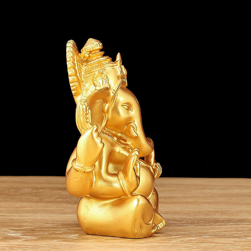 Buddha Stones, Ganesh Ganpati, Elefanten-Statue, Transformation, Heimdekoration aus Kunstharz