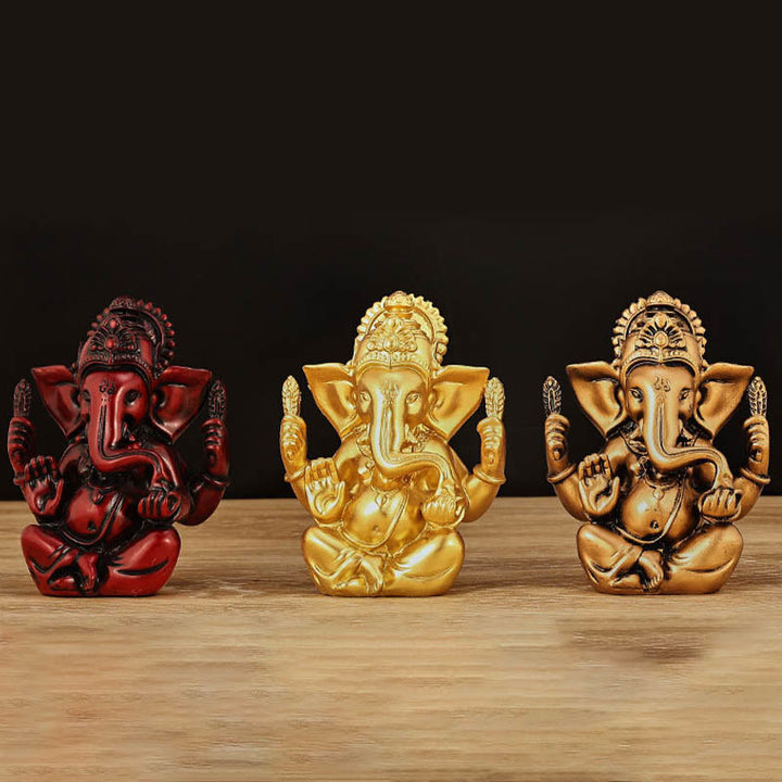 Buddha Stones, Ganesh Ganpati, Elefanten-Statue, Transformation, Heimdekoration aus Kunstharz