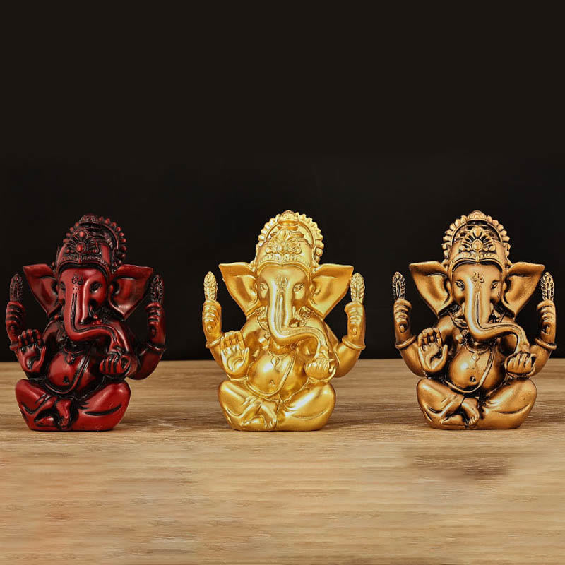 Buddha Stones, Ganesh Ganpati, Elefanten-Statue, Transformation, Heimdekoration aus Kunstharz - image 1