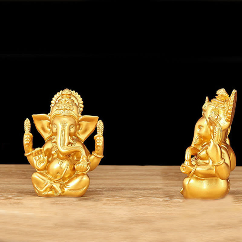 Buddha Stones, Ganesh Ganpati, Elefanten-Statue, Transformation, Heimdekoration aus Kunstharz