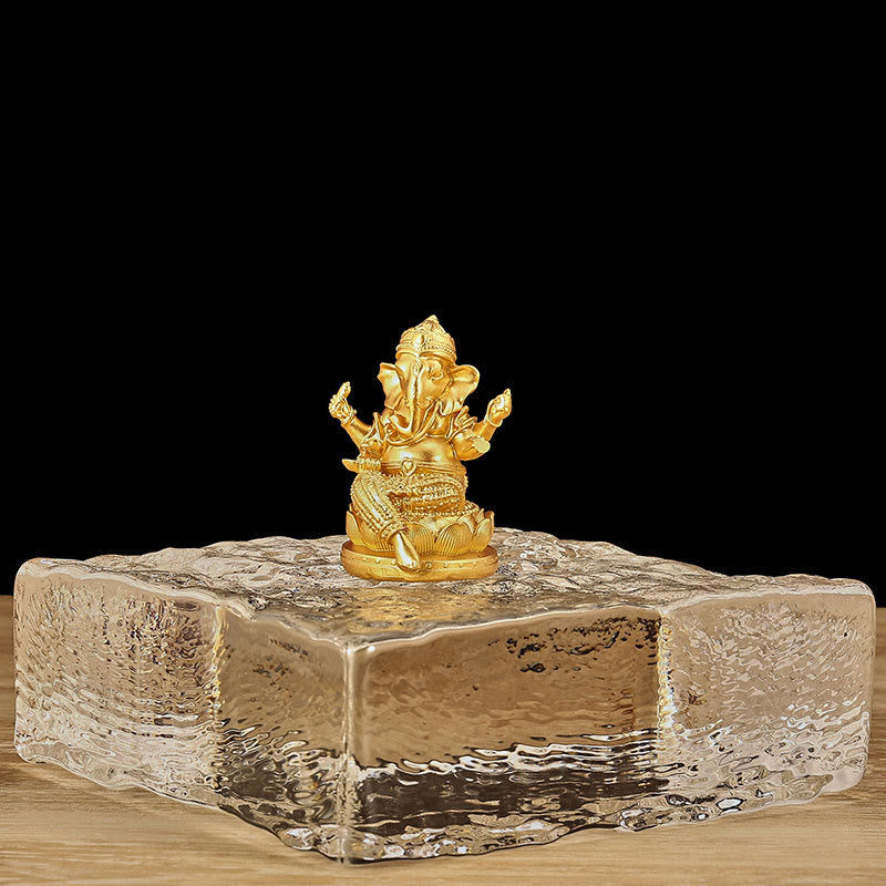 Buddha Stones Mini Kleine Ganesh Ganpati Elefant Meditation Statue Reflexion Hause Harz Dekoration