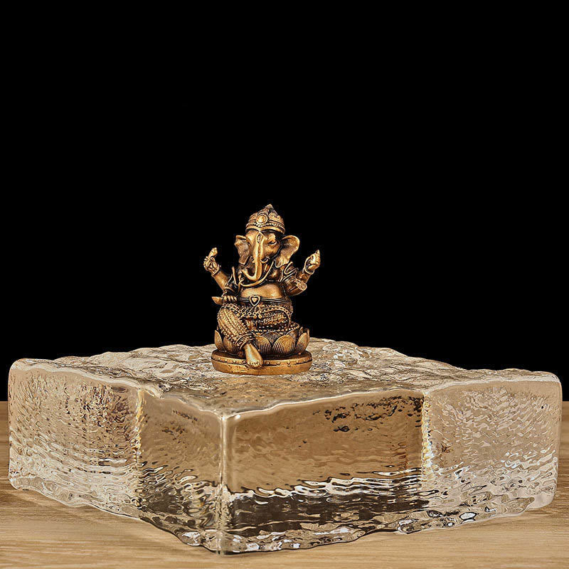 Buddha Stones Mini Kleine Ganesh Ganpati Elefant Meditation Statue Reflexion Hause Harz Dekoration