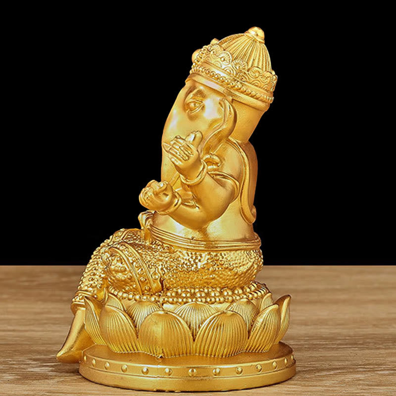 Buddha Stones Mini Kleine Ganesh Ganpati Elefant Meditation Statue Reflexion Hause Harz Dekoration