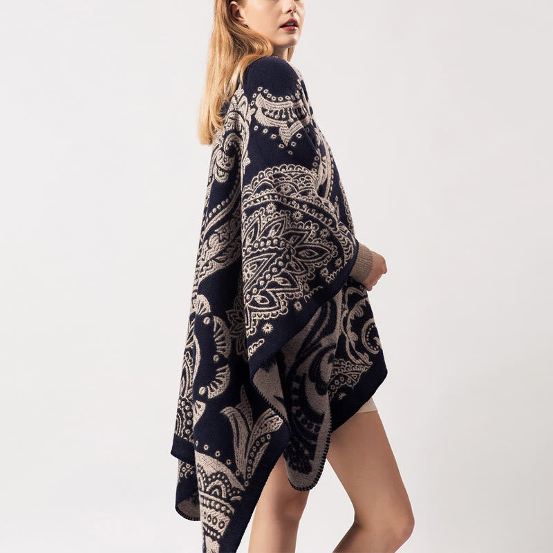 Buddha Stones ​​Tibetischen Cashew Blume Schal Herbst Winter gemütliche Schal wickeln - image 2