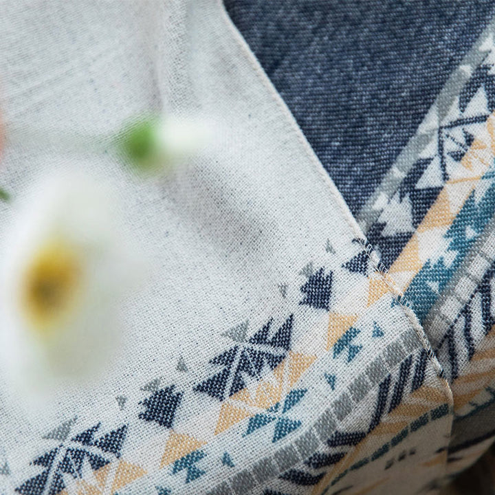 Buddha Stones, tibetisches geometrisches Rautenmuster, Quasten, Schal, Herbst/Winter, warm, gemütlich, Schal, Wickeltuch - image 14