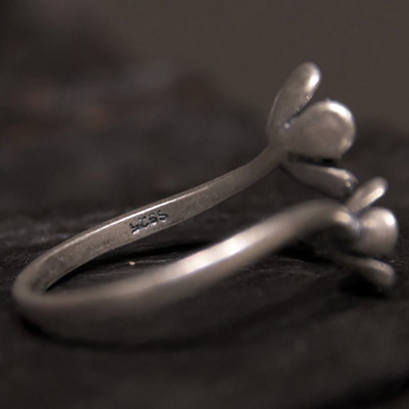Buddha Stones 925 Sterling Silber Blumen Ring - image 6