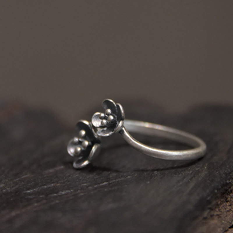 Buddha Stones 925 Sterling Silber Blumen Ring - image 4