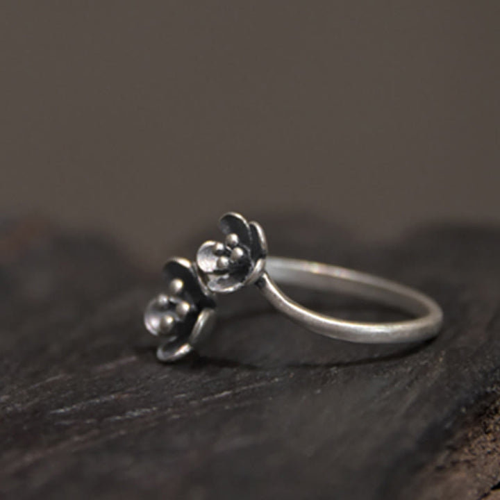 Buddha Stones 925 Sterling Silber Blumen Ring - image 4
