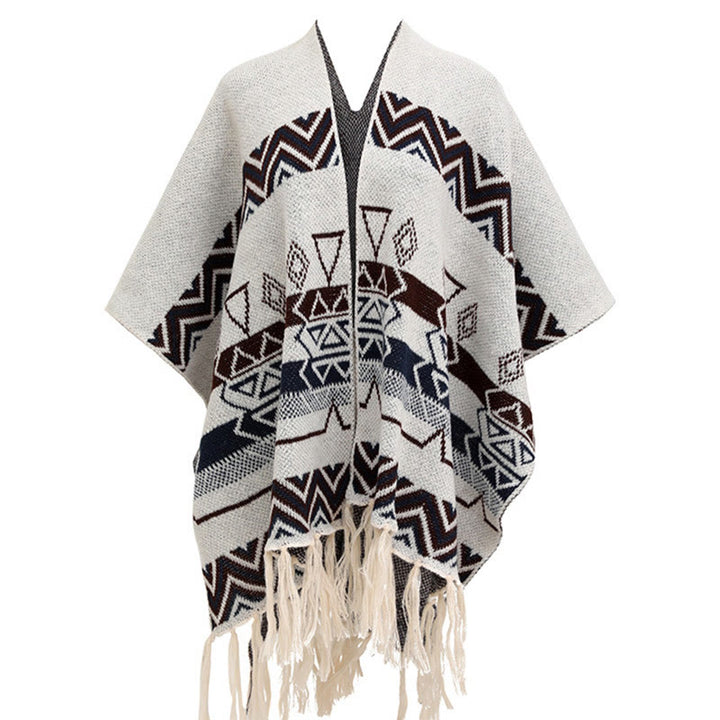 Buddha Stones, tibetische Wellen, Streifen, Geometrie, Quasten, Schal, Herbst/Winter, gemütlicher Schal, Wickeltuch - image 21