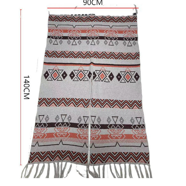 Buddha Stones, tibetische Wellen, Streifen, Geometrie, Quasten, Schal, Herbst/Winter, gemütlicher Schal, Wickeltuch - image 28
