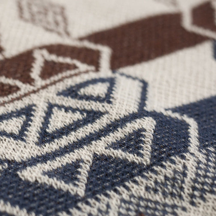 Buddha Stones, tibetische Wellen, Streifen, Geometrie, Quasten, Schal, Herbst/Winter, gemütlicher Schal, Wickeltuch - image 17