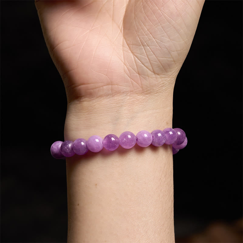 Buddha Stones Lepidolith Innerer Frieden Armband - image 4