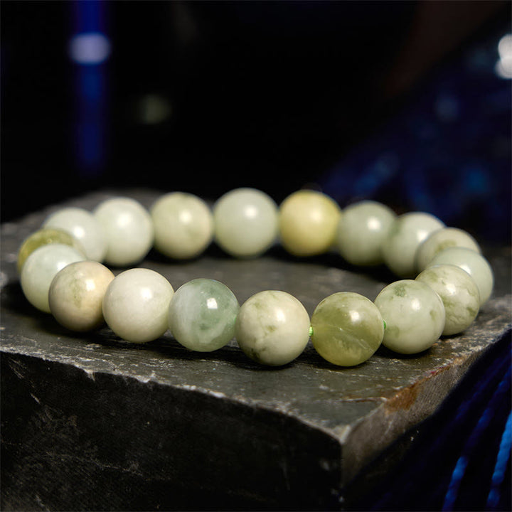 Armband aus Jade mit Buddha Stones und Reichtum