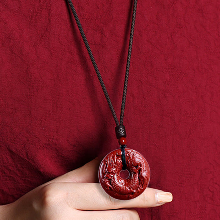 Buddha Stones ​​Chinesische Sternzeichen Zinnober Frieden Schnalle Ruhe Halskette Anhänger - image 25