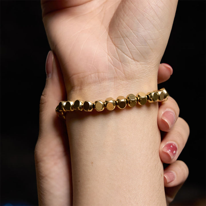 Buddha Stones ​​Messing Kupfer Glücks- und Heilarmband - image 6