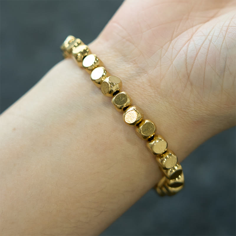 Buddha Stones ​​Messing Kupfer Glücks- und Heilarmband - image 8