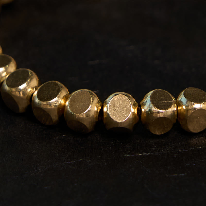 Buddha Stones ​​Messing Kupfer Glücks- und Heilarmband - image 2