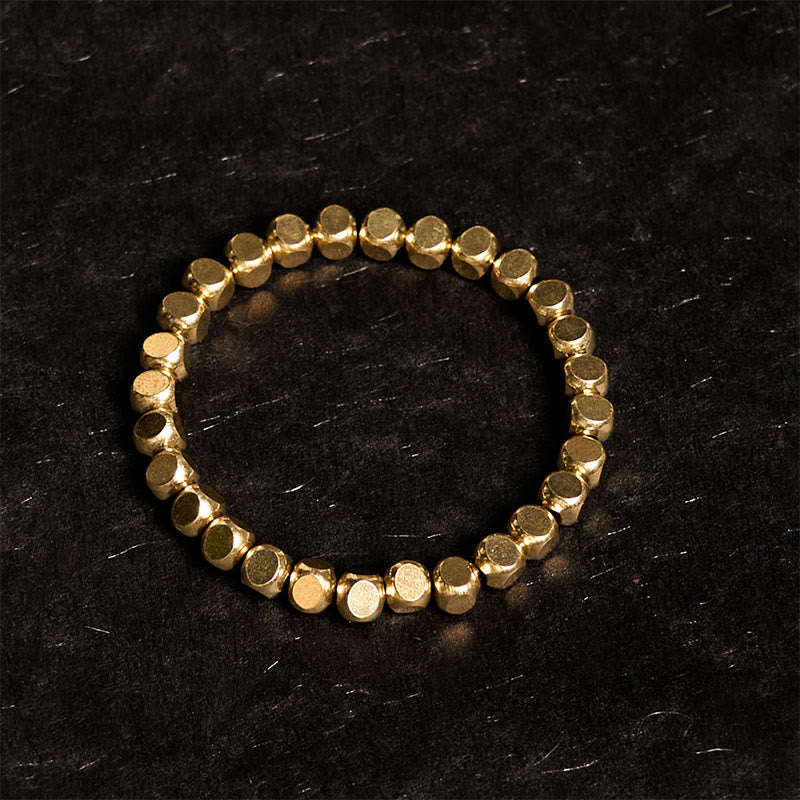 Buddha Stones ​​Messing Kupfer Glücks- und Heilarmband - image 1
