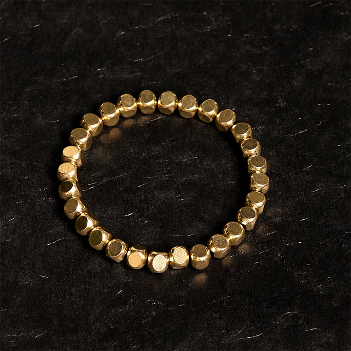 Buddha Stones ​​Messing Kupfer Glücks- und Heilarmband - image 1