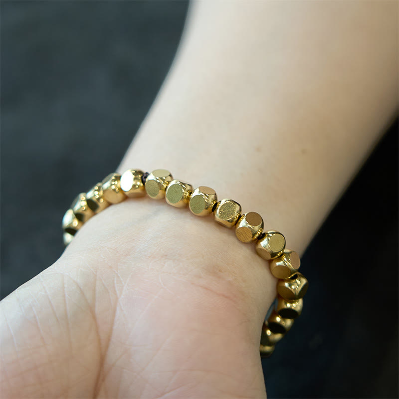 Buddha Stones ​​Messing Kupfer Glücks- und Heilarmband - image 9