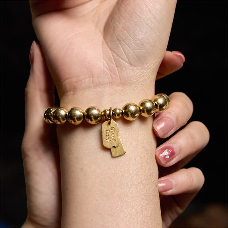 Buddha Stones ​​Heilarmband aus Messing und Kupfer - image 7