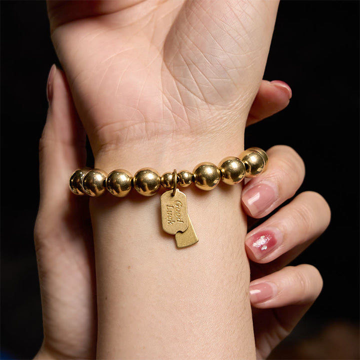 Buddha Stones ​​Heilarmband aus Messing und Kupfer - image 7