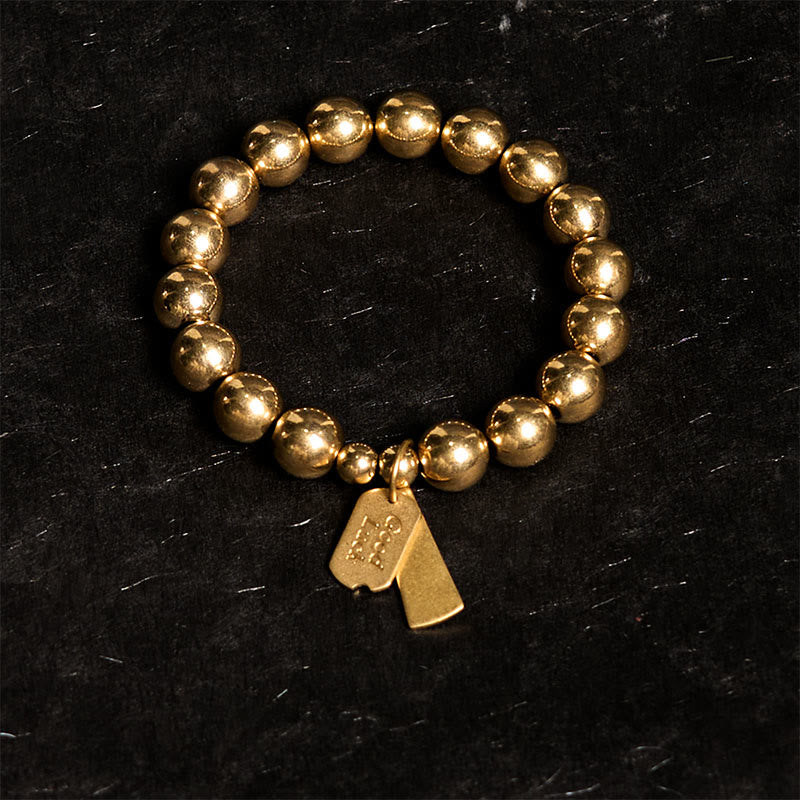 Buddha Stones ​​Heilarmband aus Messing und Kupfer - image 1