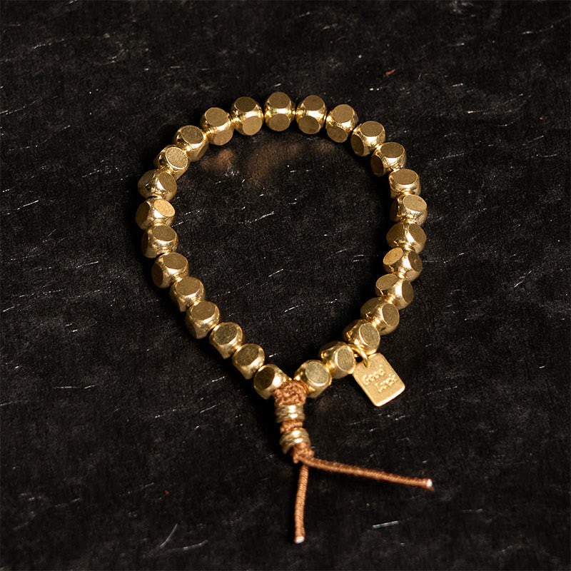 Buddha Stones, Messing-Kupfer-Schnur, Glücks- und Selbstfürsorge-Armband - image 1