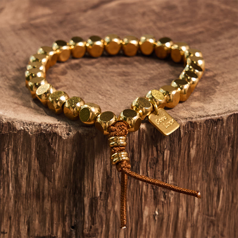 Buddha Stones, Messing-Kupfer-Schnur, Glücks- und Selbstfürsorge-Armband - image 11