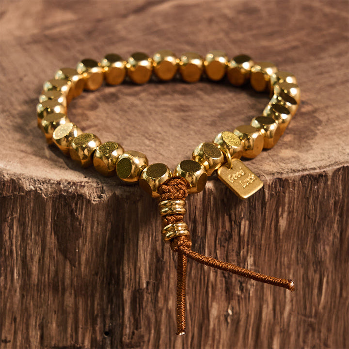 Buddha Stones, Messing-Kupfer-Schnur, Glücks- und Selbstfürsorge-Armband - image 11
