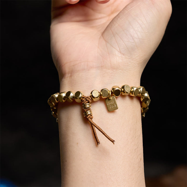 Buddha Stones, Messing-Kupfer-Schnur, Glücks- und Selbstfürsorge-Armband - image 8