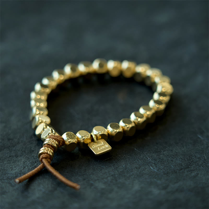 Buddha Stones, Messing-Kupfer-Schnur, Glücks- und Selbstfürsorge-Armband - image 10