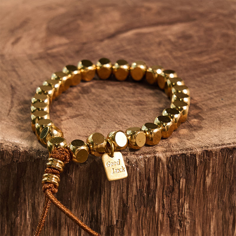 Buddha Stones, Messing-Kupfer-Schnur, Glücks- und Selbstfürsorge-Armband - image 12