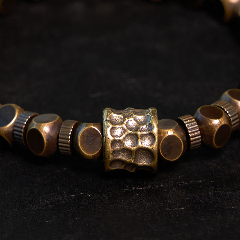 Buddha Stones ​​Messing Kupfer Meteoritenmuster Balance-Armband - image 2