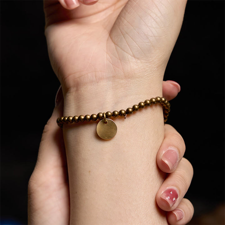 Buddha Stones ​​Amekaji Messing Kupfer Balance-Armband - image 6