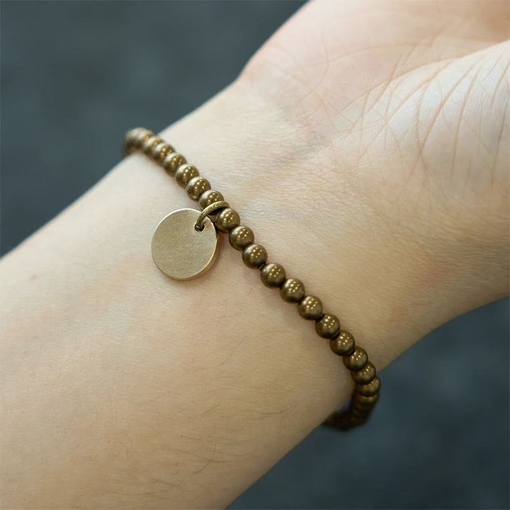 Buddha Stones ​​Amekaji Messing Kupfer Balance-Armband - image 7
