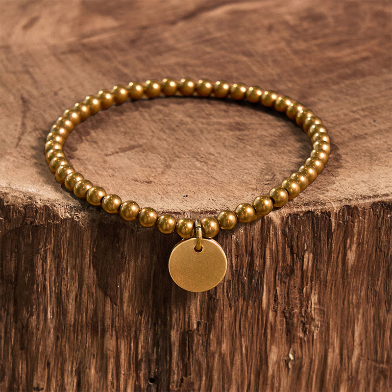 Buddha Stones ​​Amekaji Messing Kupfer Balance-Armband - image 9