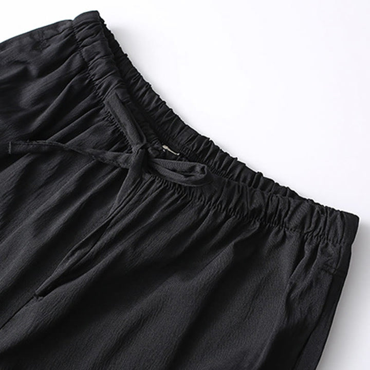 Buddha Stones 2-teiliger Tang-Anzug, traditioneller Froschknopf, Herren-Langarmshirt und Hose, Kleidungsset - image 11